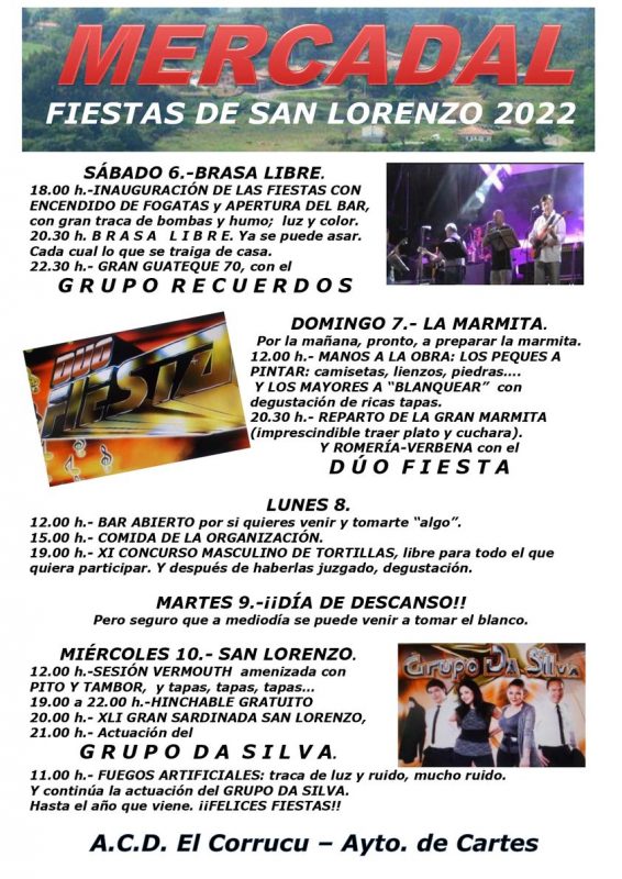 Fiestas de San Lorenzo 2022 - Cartes