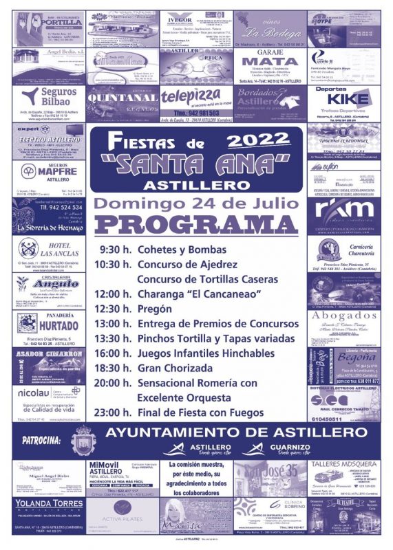Fiestas de Santa Ana 2022 – Astillero