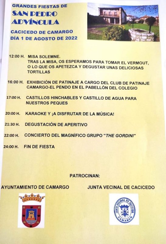 Grandes fiestas de San Pedro Advíncula 2022 – Cacicedo de Camargo
