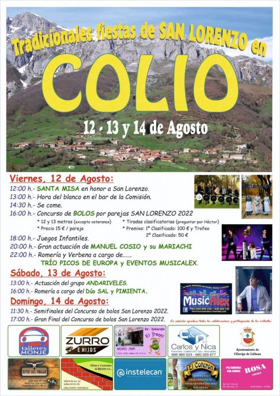 Tradiciones Fiestas de San Lorenzo 2022 - Colio