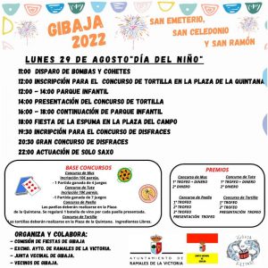 Fiestas San Emeterio – San Celedonio – San Ramón – 2022 – Gibaja
