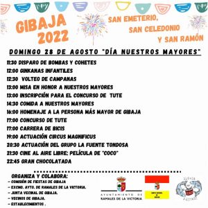 Fiestas San Emeterio – San Celedonio – San Ramón – 2022 – Gibaja