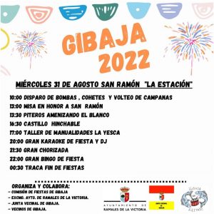 Fiestas San Emeterio – San Celedonio – San Ramón – 2022 – Gibaja