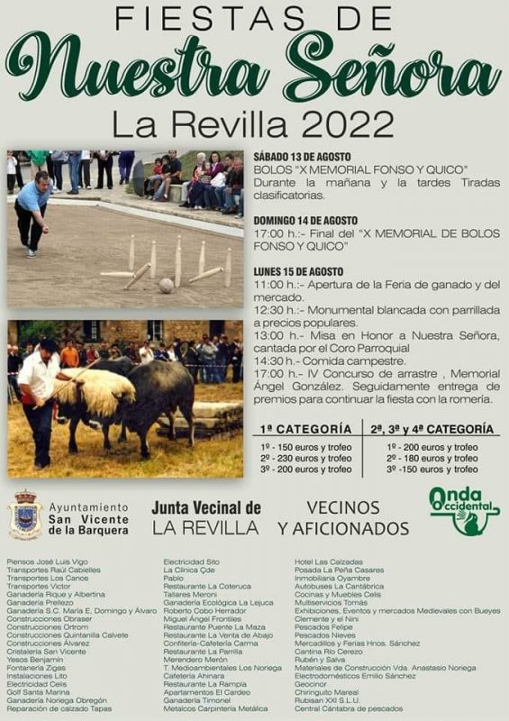 Fiestas de Nuestra Señora 2022 - La Revilla