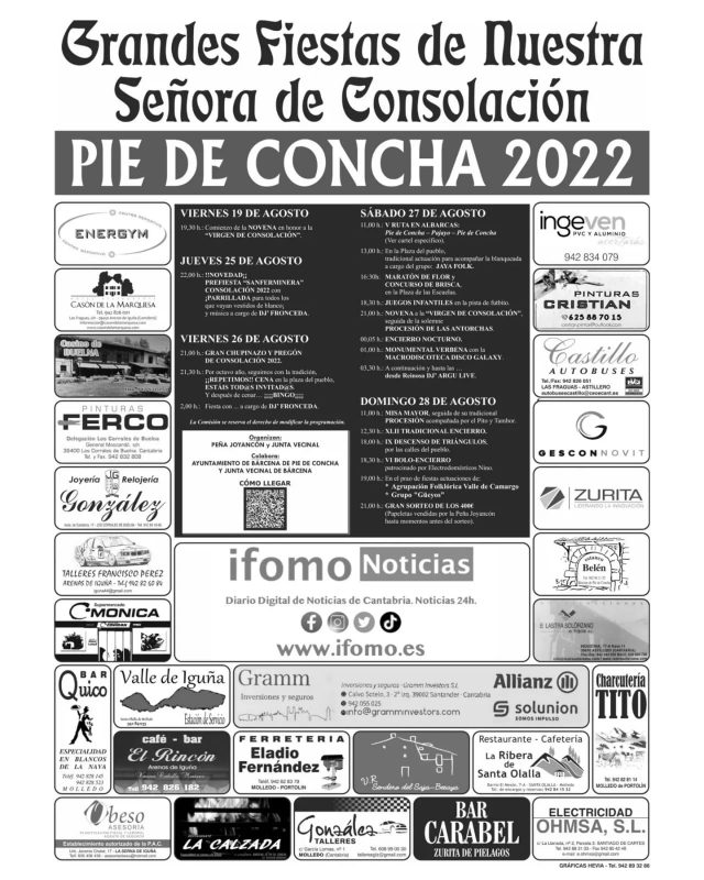 Grandes Fiestas de Nuestra Seniora de la Consolacion 2022 - Pie de Concha