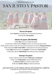 Grandes Fiestas de San Justo y Pastor 2022 - Caviedes