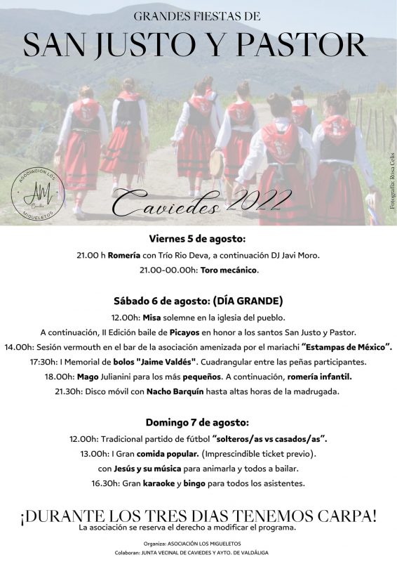 Grandes Fiestas de San Justo y Pastor 2022 - Caviedes
