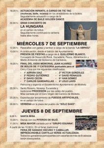 Grandes Fiestas Virgen de Camino 2022 – Molledo