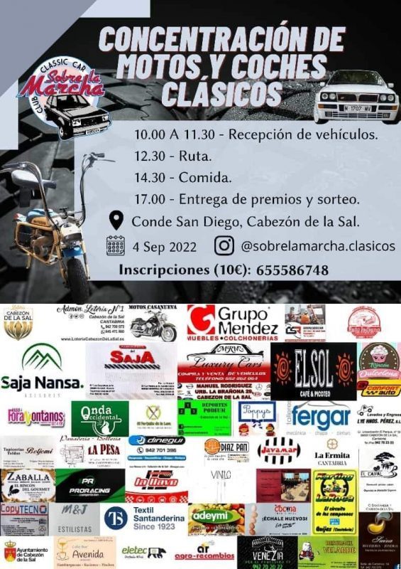Concentración Motos y Coches Clásicos –  4 Septiembre