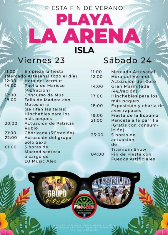 Fiesta de Fin de Verano - Playa La Arena