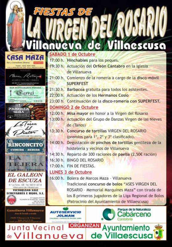 Fiestas de la Virgen del Rosario 2022 - Villanueva de Villaescusa