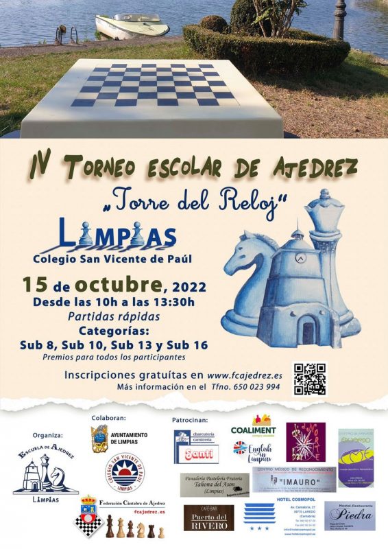 IV Torneo de Ajedrez Escolar – Torre del Reloj