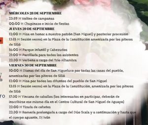 Fiestas de San Miguel 2022 – Aguayo