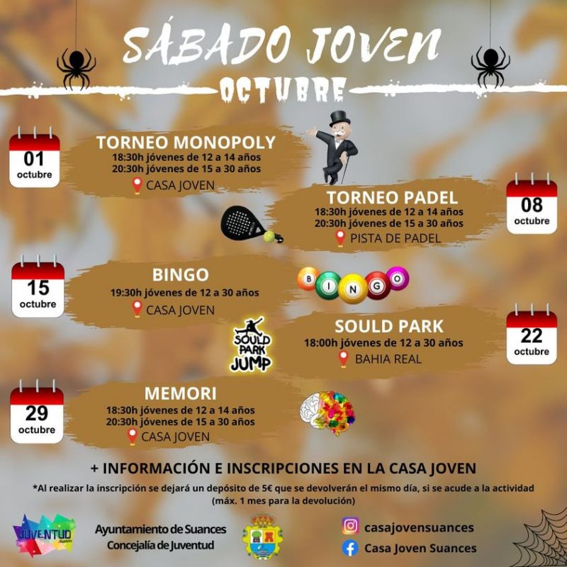 Sábado Joven – Octubre – Suances