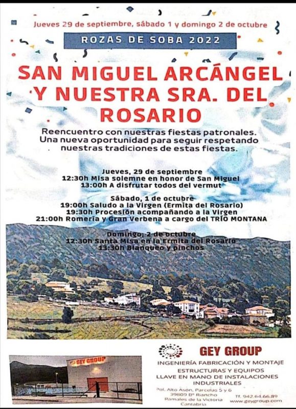 San Miguel Arcángel y Nuestra Sra del Rosario 2022 - Rozas de Soba