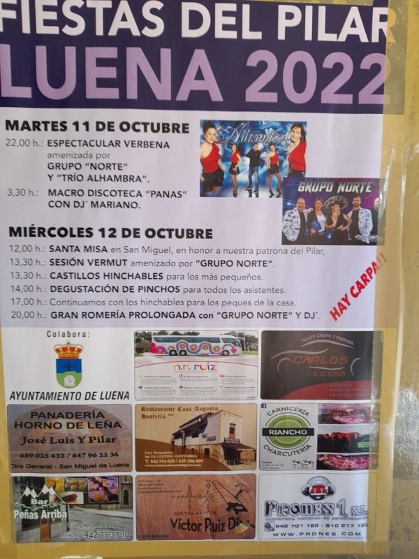 Fiestas del Pilar 2022 - Luena