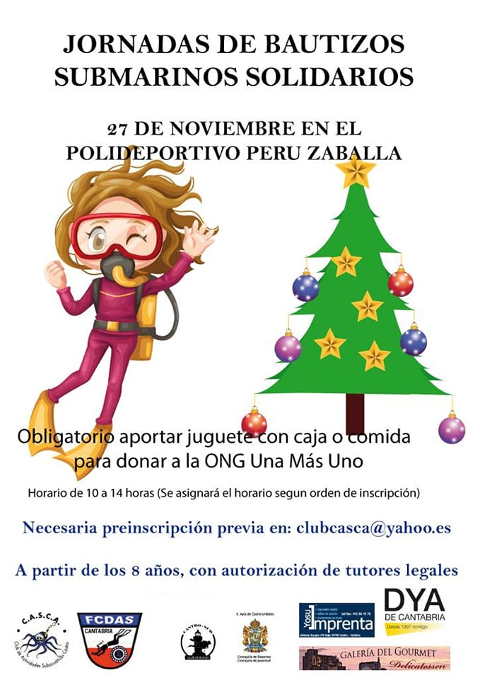 Jornadas de Bautizos Submarinos Solidarios