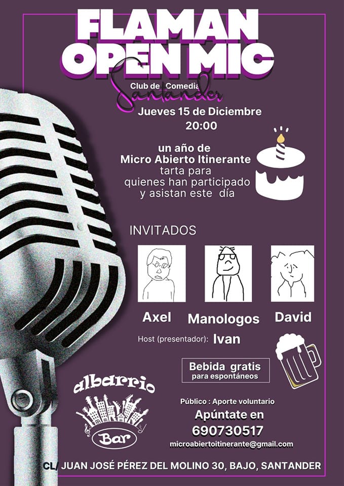 Flaman Open Mic - 15 Diciembre