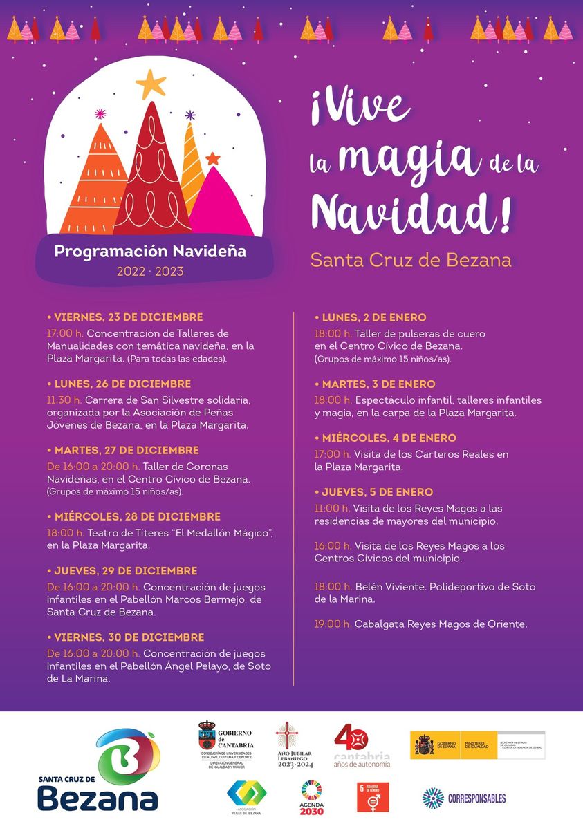 Programación Navidad 2022 - Santa Cruz de Bezana