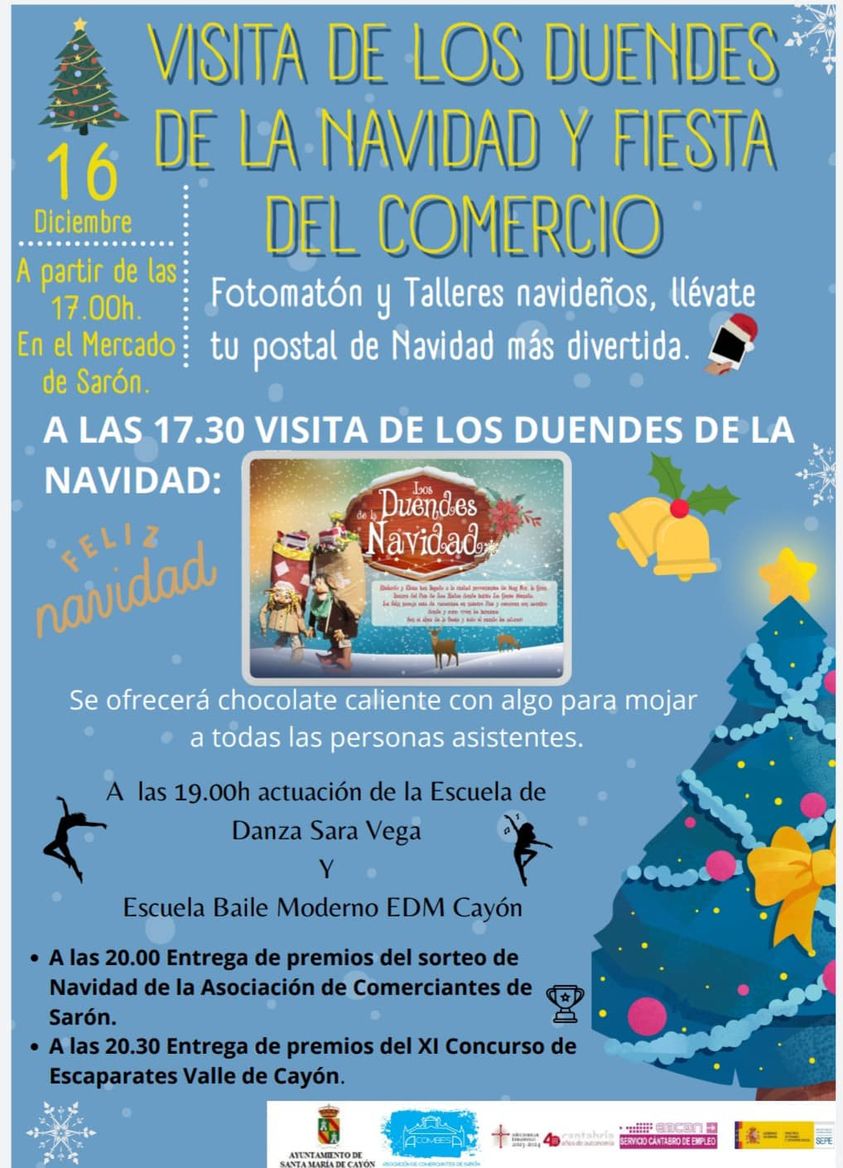 Visita de los Duendes de la Navidad y Fiesta del Comercio 2022