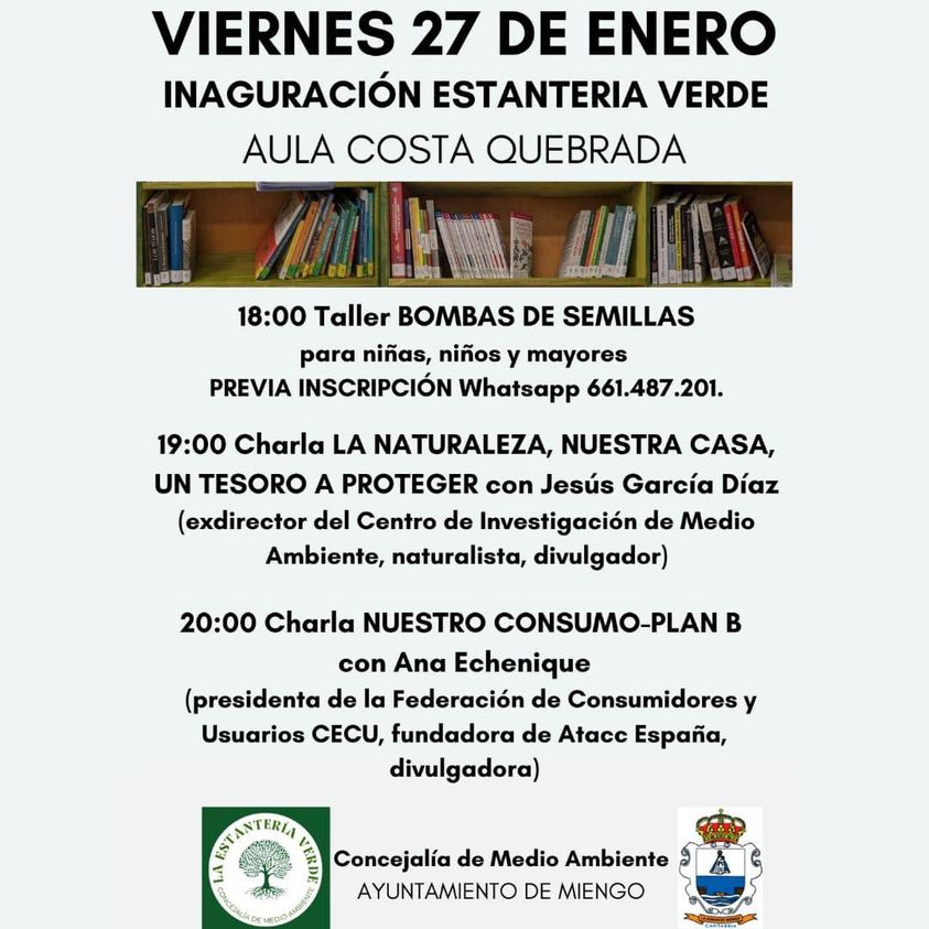 Inauguración Estanteria Verde – 27 Enero