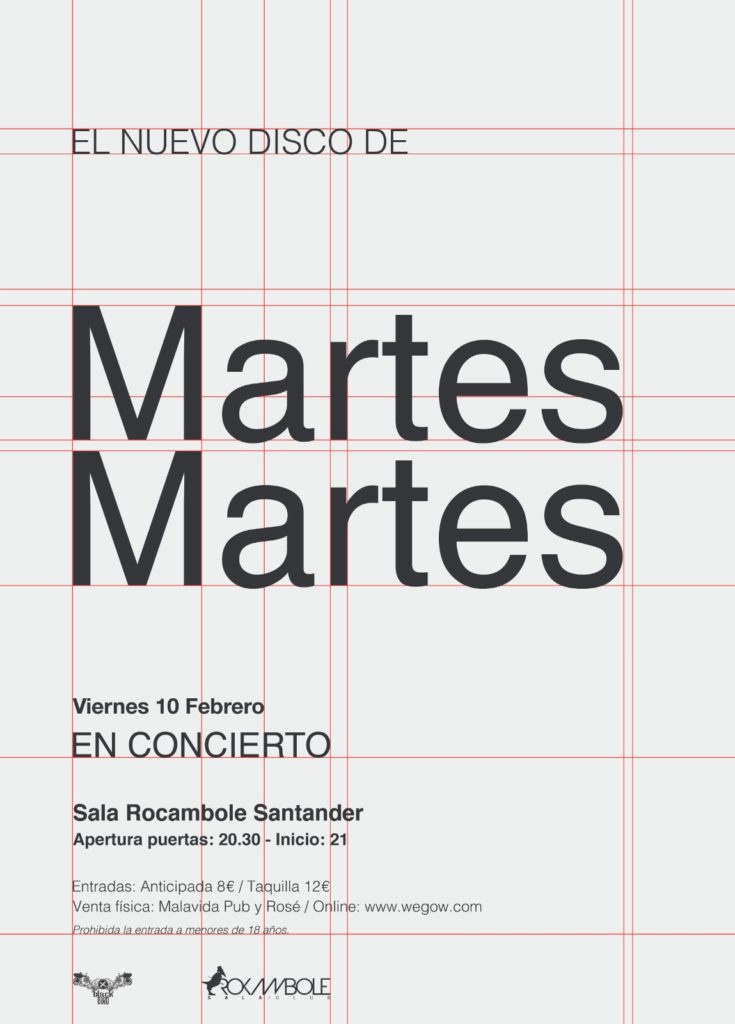 Concierto presentación de EL NUEVO DISCO DE Martes Martes