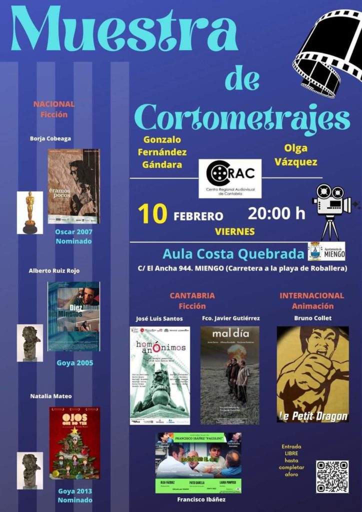 Muestra de Cortometrajes – 10 Febrero