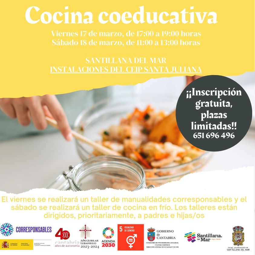 Taller Cocina Coeducativa - Santillana del Mar