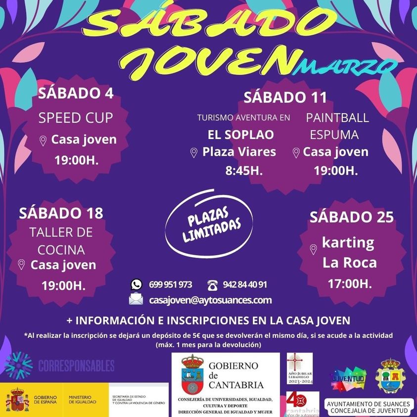 Sabado Joven Marzo 2023 - Suances