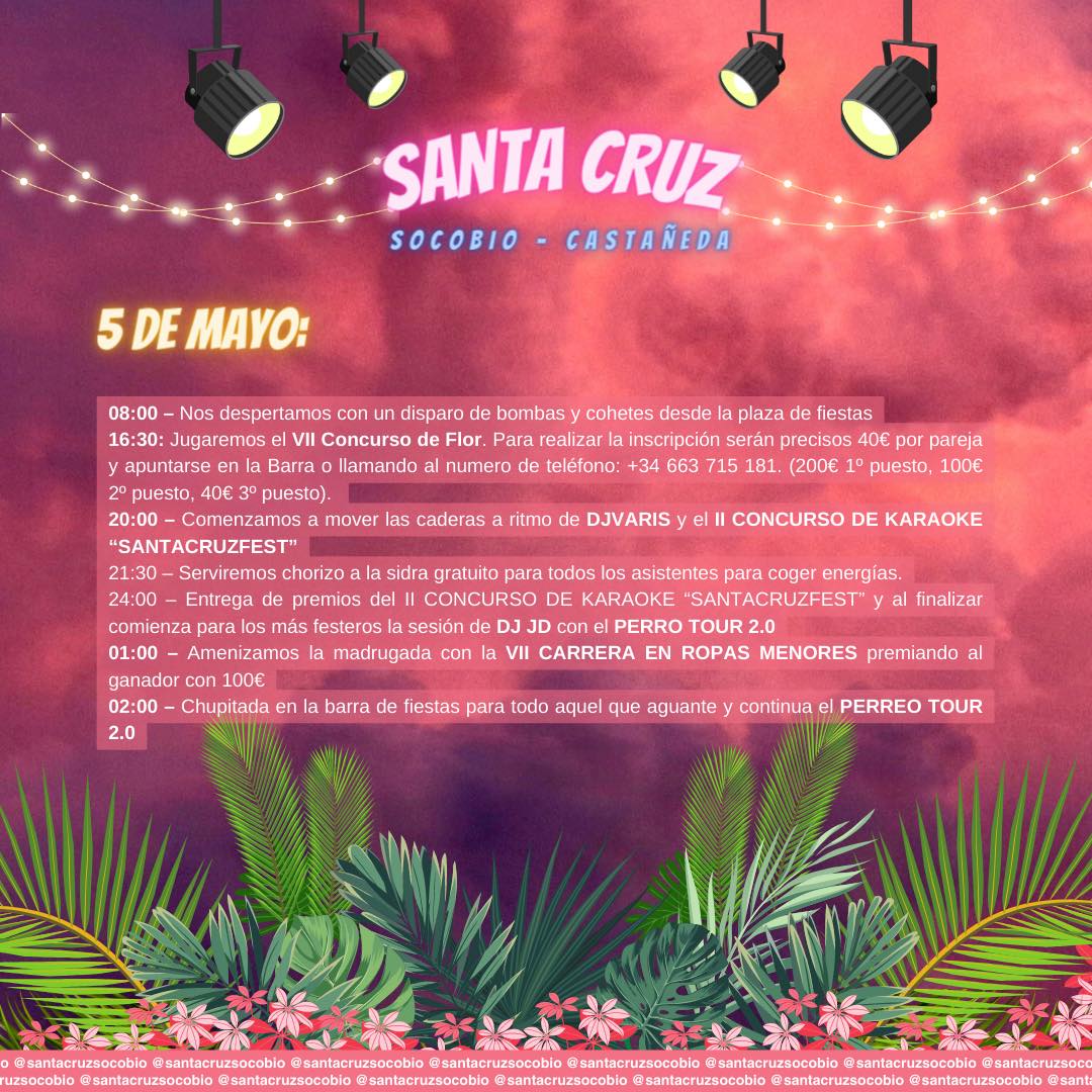 Fiestas de Santa Cruz Casta eda 2023 Miplanhoy qu hacer hoy