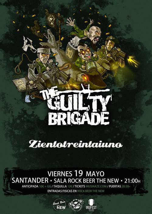 Concierto de The Guilty Brigade + Zientotreintaiuno