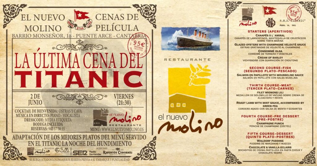 La Última cena del Titanic – Nuevo Molino