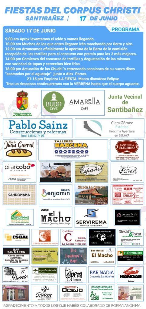 Fiestas Corpus Santibañez de Villacarriedo