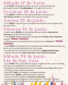 Fiestas de San Juan Colindres 2023