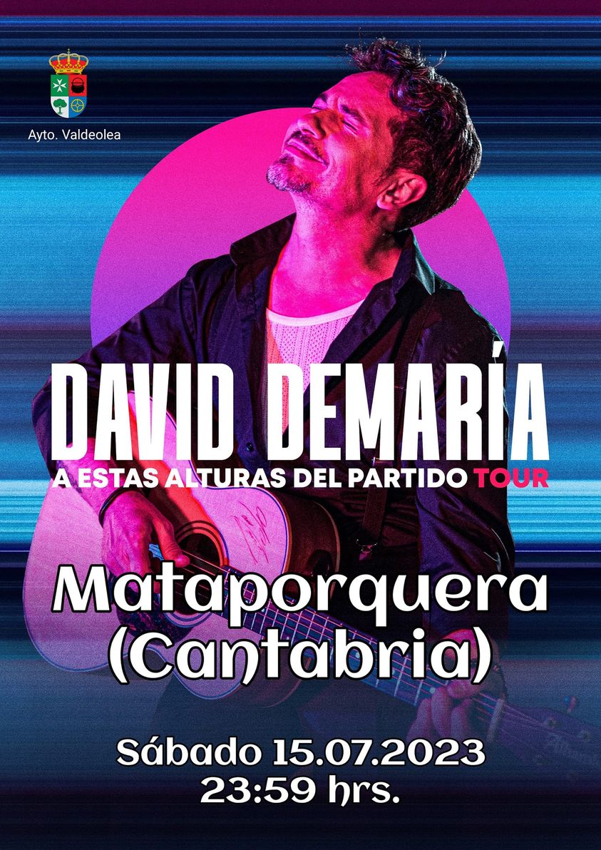 Concierto David de Maria – Mataporquera – 15 Julio