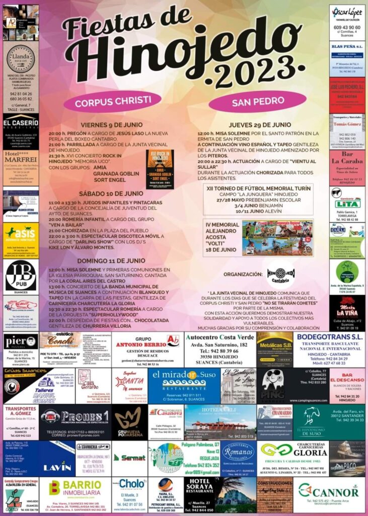 Fiestas de Hinojedo 2023