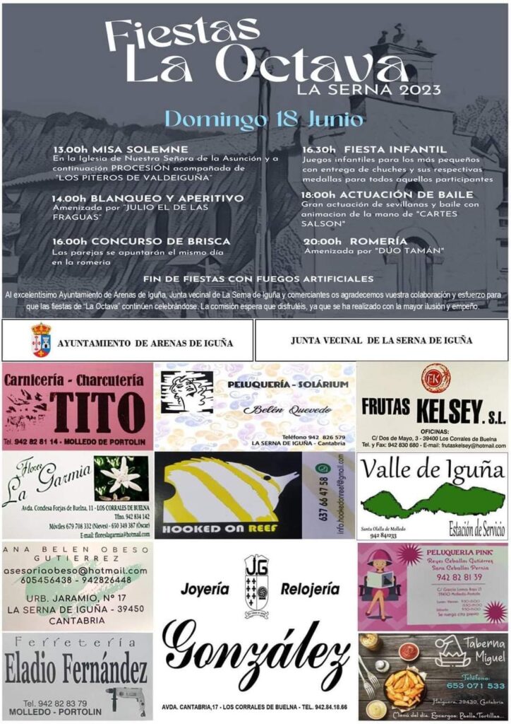 Fiestas la Octava – La Serna 2023