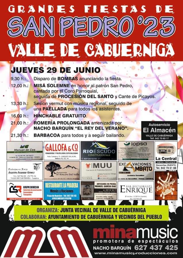 Grandes Fiestas de San Pedro 2023 – Valle de Cabuérniga