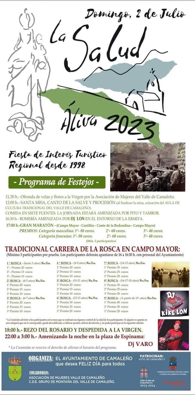 Fiestas de La Salud Áliva 2023