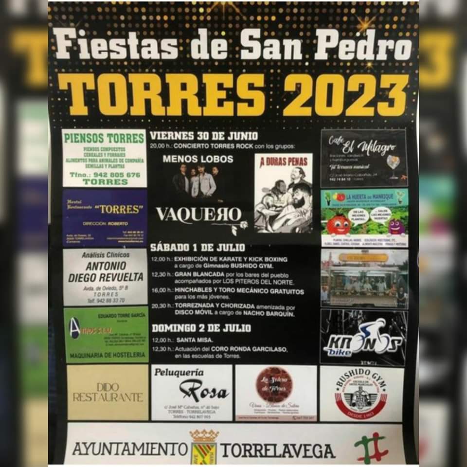 Fiestas de San Pedro Torres 2023