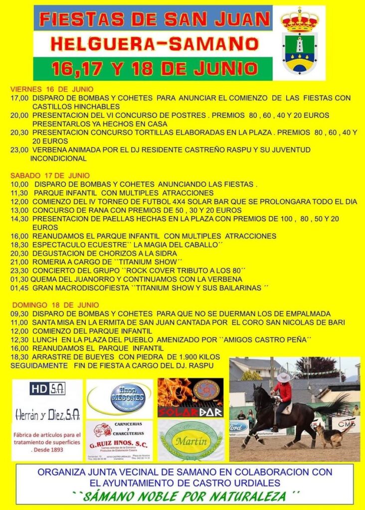 Fiestas de San Juan Helguera – Samano 2023