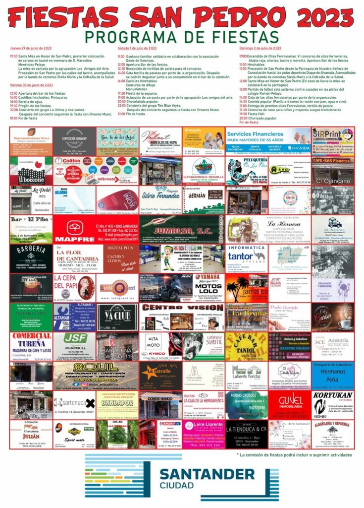 Fiestas de San Pedro 2023 – Santander