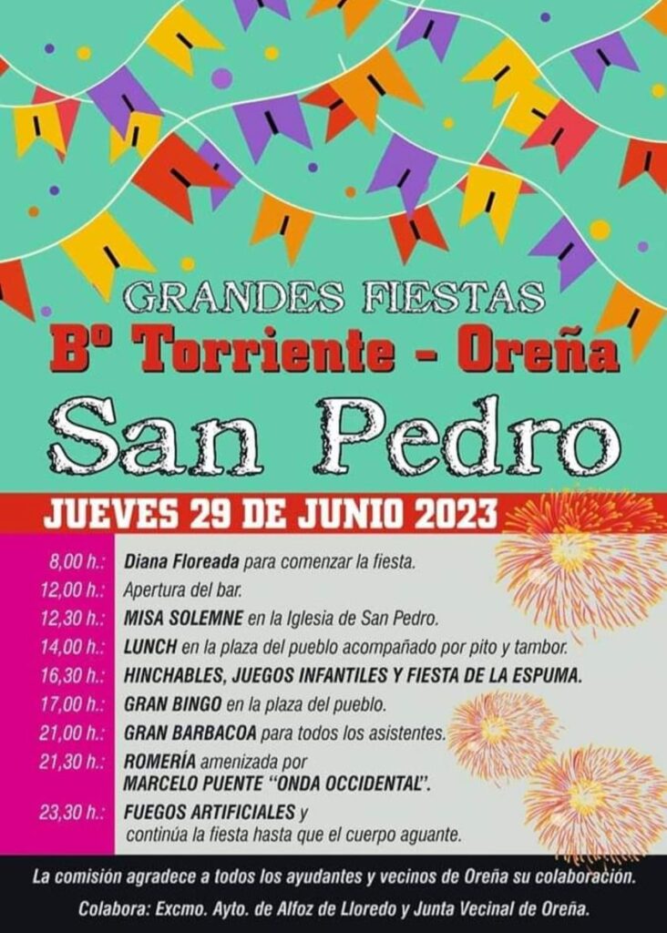 Fiestas de San Pedro Oreña 2023