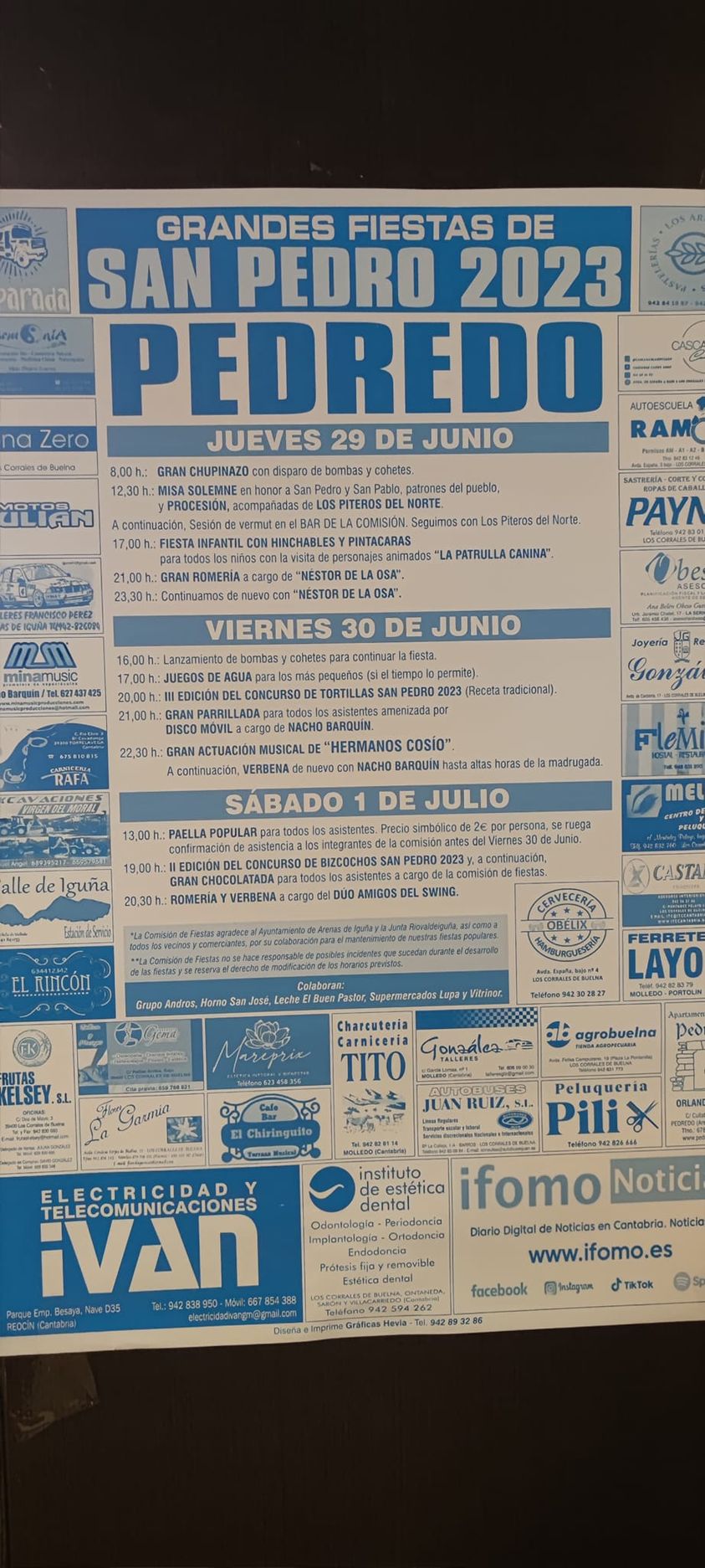 Fiestas de San Pedro Pedredo 2023