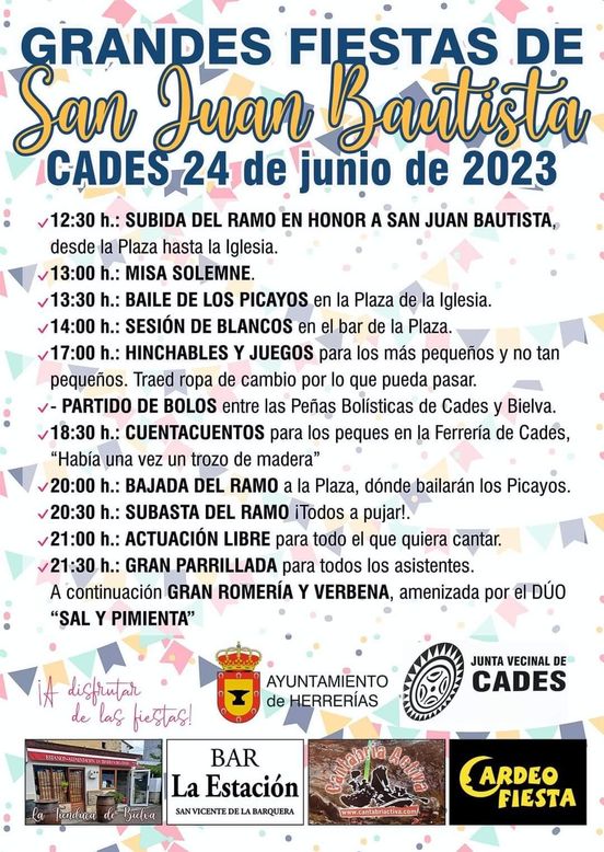 Grandes Fiestas de San Juan Bautista Cades 2023