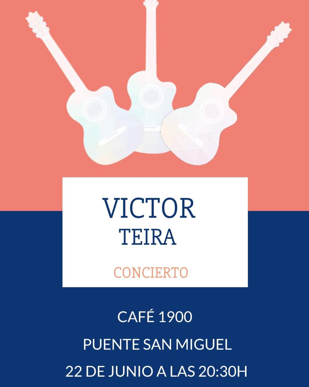Concierto de Víctor Teira – Café 1900
