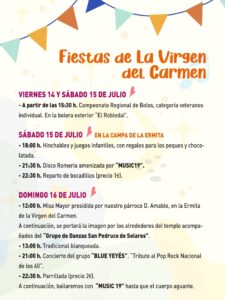 Fiestas del Carmen y Santiago Apóstol Orejo 2023