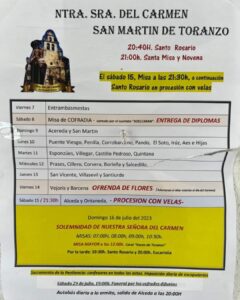 Fiestas del Carmen San Martin de Toranzo 2023