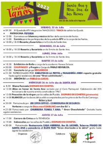 Grandes Fiestas de Santa Ana y Ntra Sra de Las Nieves Tanos 2023