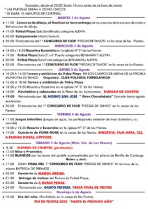 Grandes Fiestas de Santa Ana y Ntra Sra de Las Nieves Tanos 2023